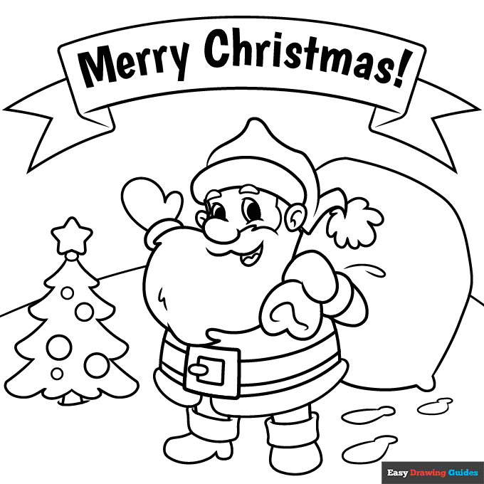 christmas free coloring page