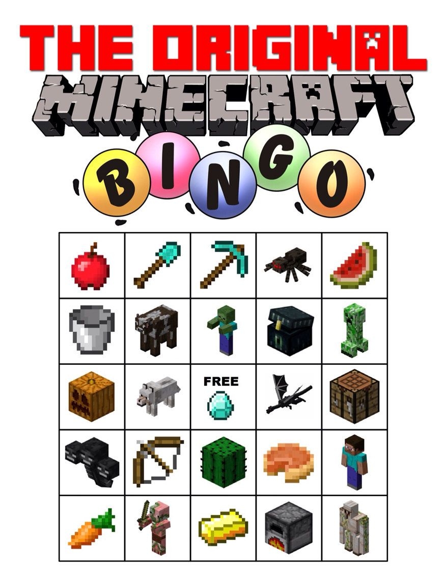 Minecraft Images Printable Crafts Free Printables Gutenberg Bible 