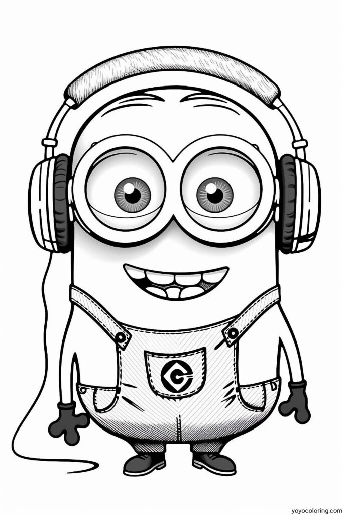 Minions Coloring Page
