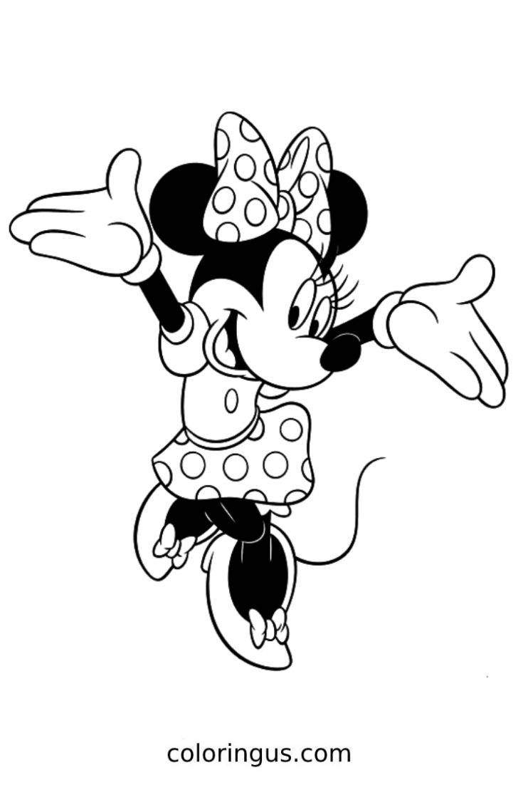 free minnie mouse coloring pages