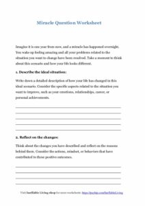 Miracle Question Worksheet