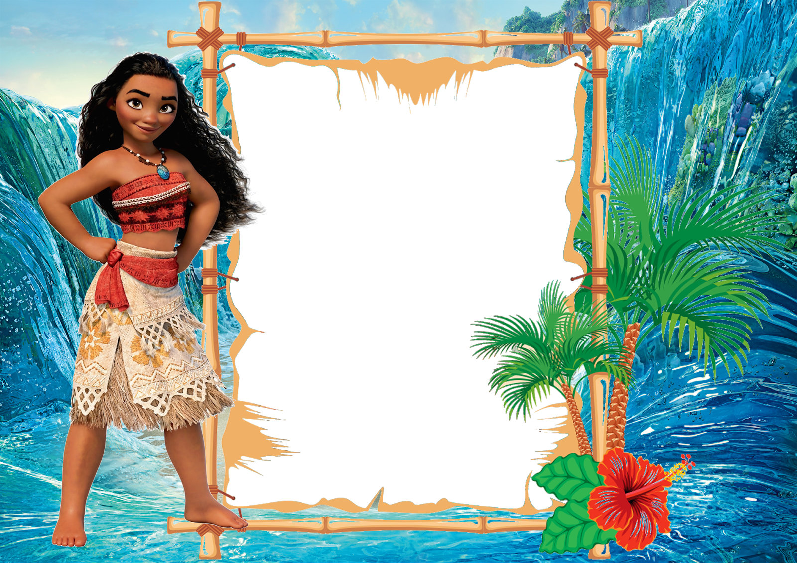 Moana Invitation Template