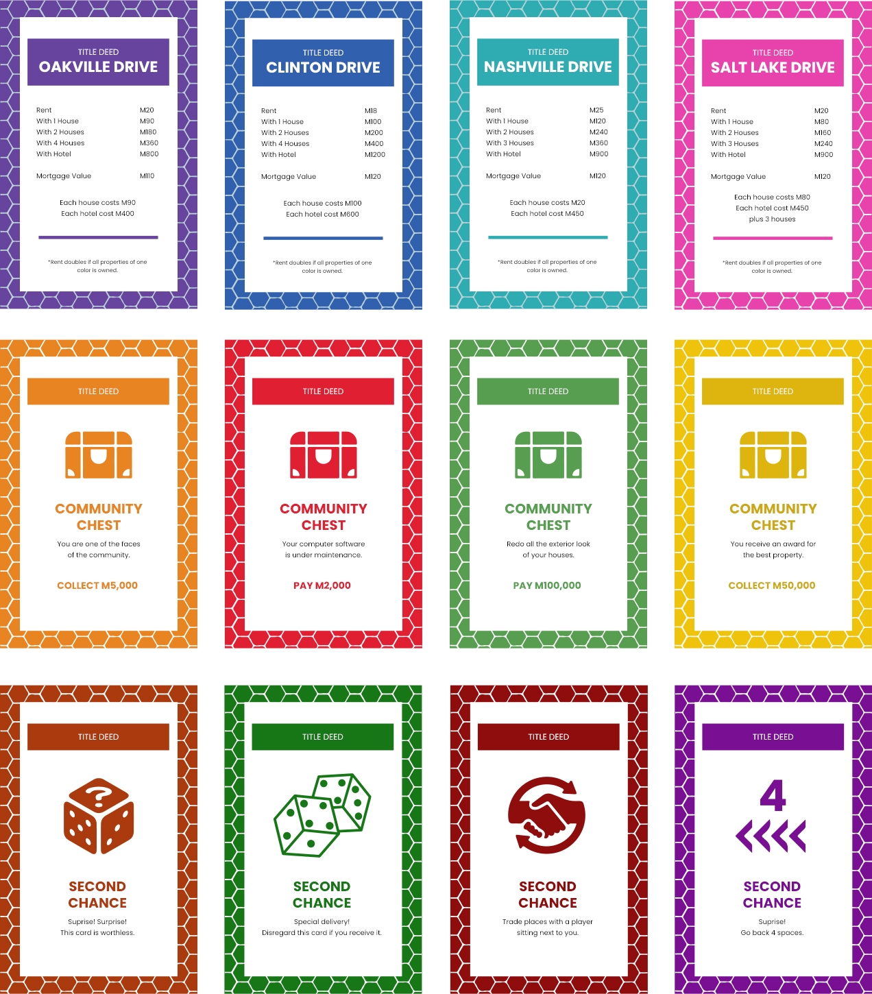 free printable monopoly property card template