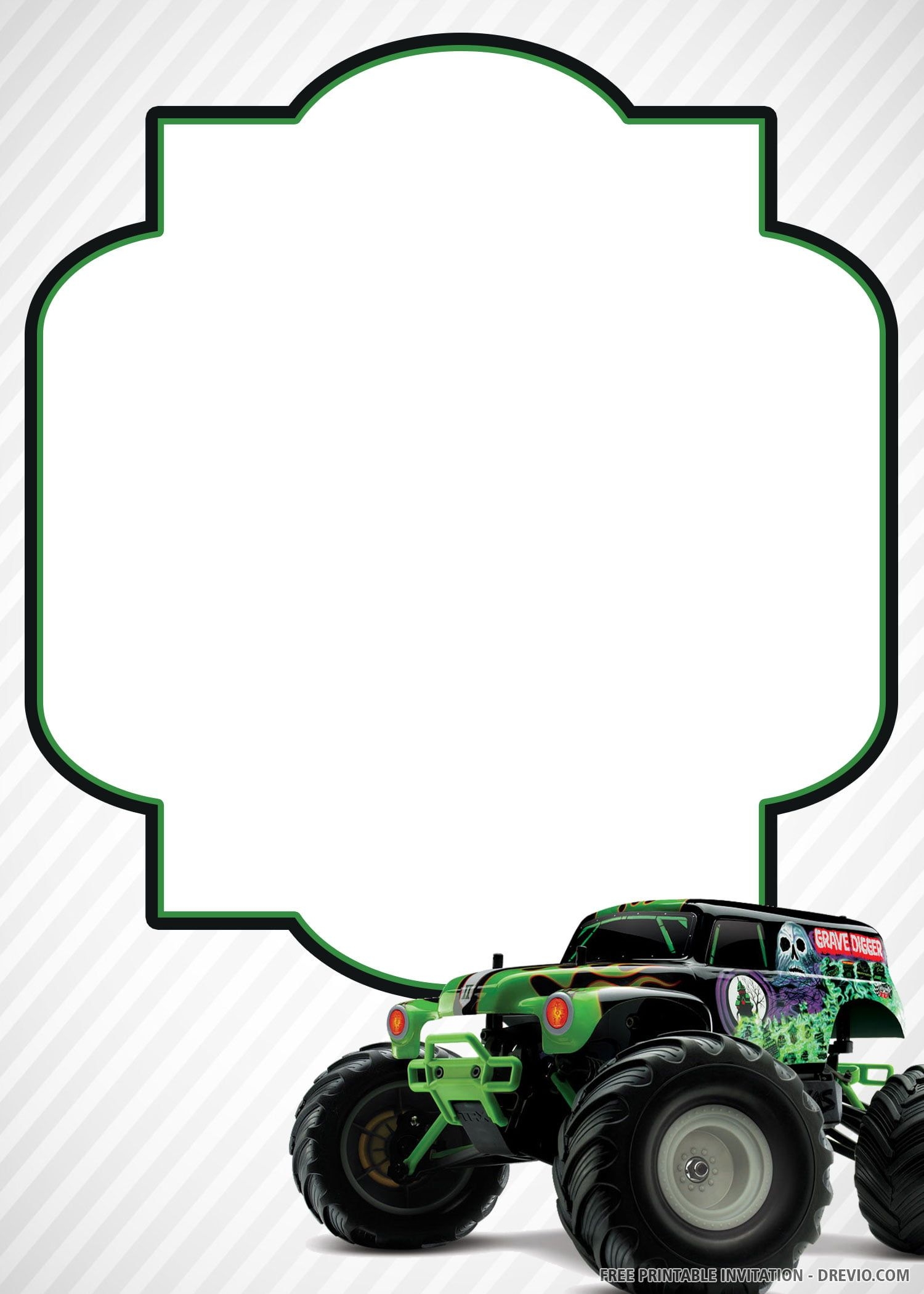 Monster Jam Invitation Template
