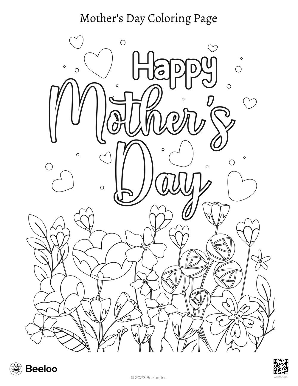 Mother 39 s Day themed Coloring Pages Beeloo Printable Crafts And 