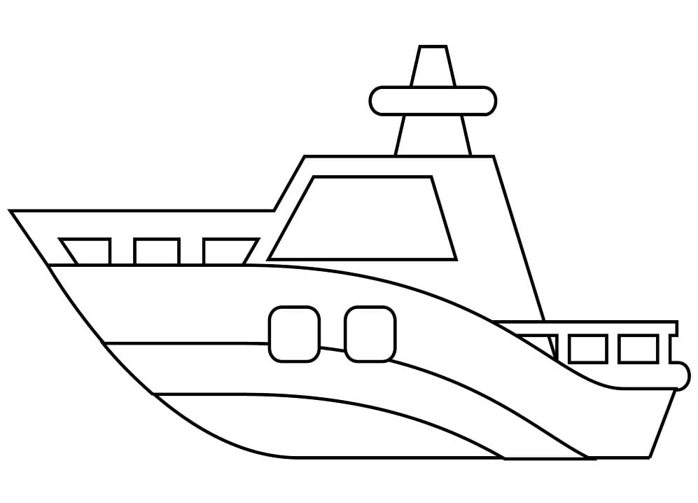 Boat Coloring Pages