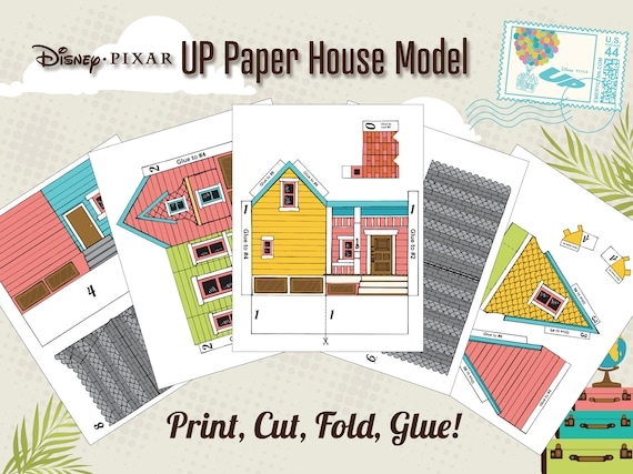 Movie UP Printable Balloon House DIY Craft With Youtube Tutorial 