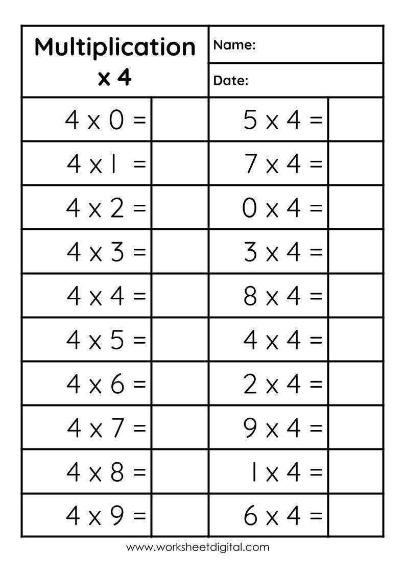 multiply by 3 worksheet