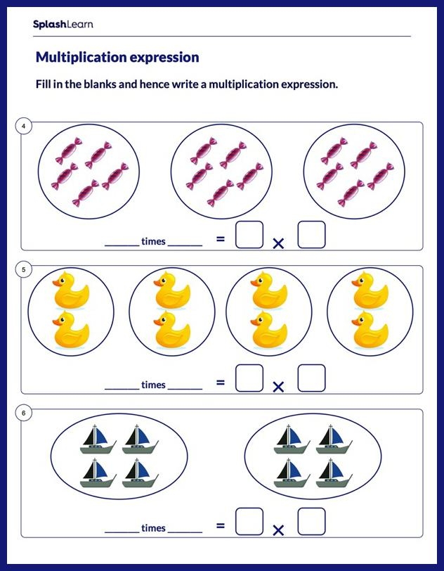 Multiplication Worksheets For 3rd Graders Online SplashLearn 