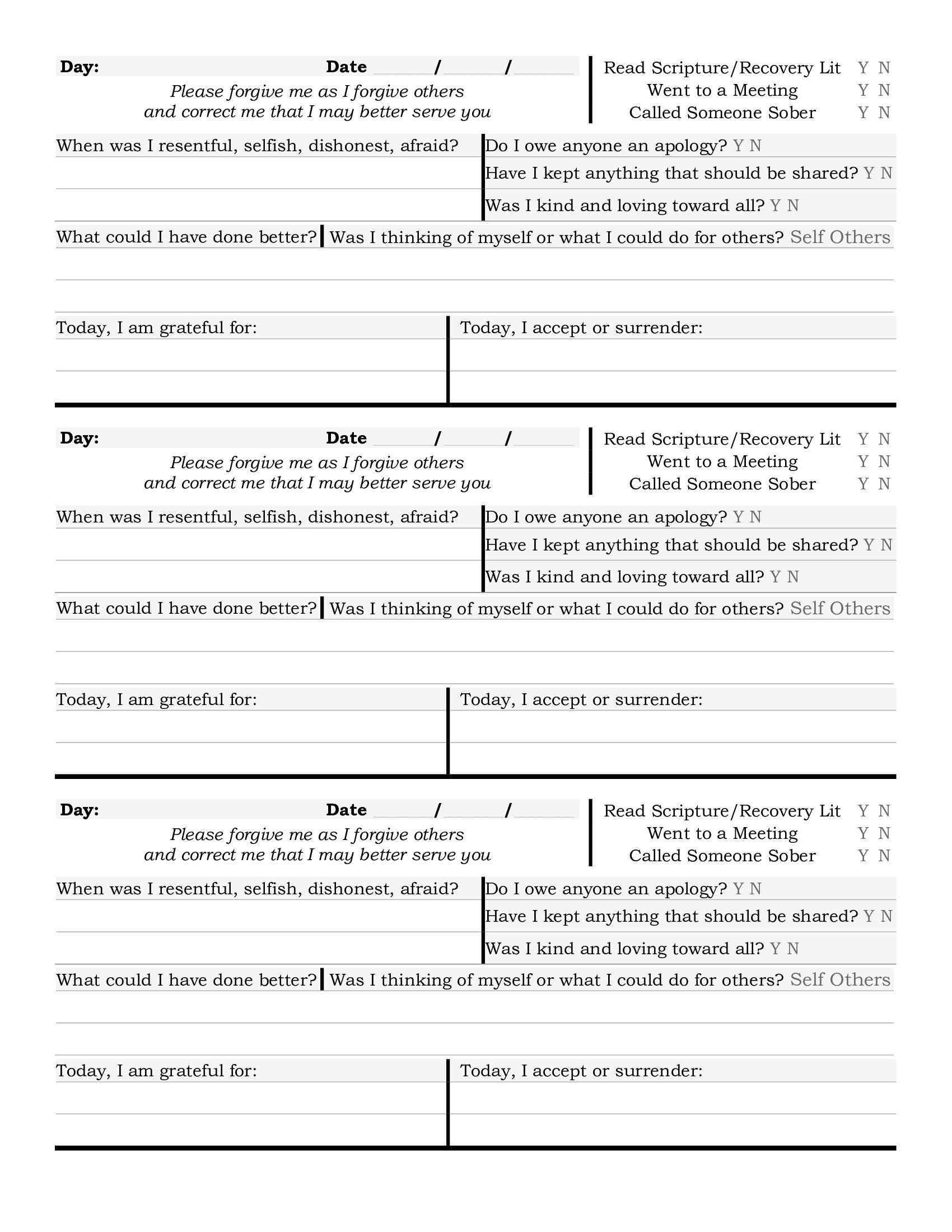 step 4 aa worksheet