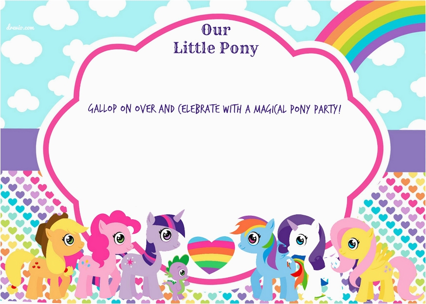My Little Pony Birthday Cards Free Updated Free Printable My Little 