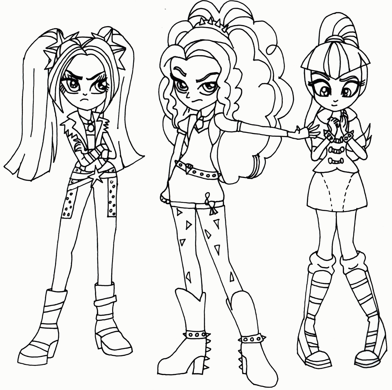 My Little Pony Equestria Girls Coloring Pages Coloring Home