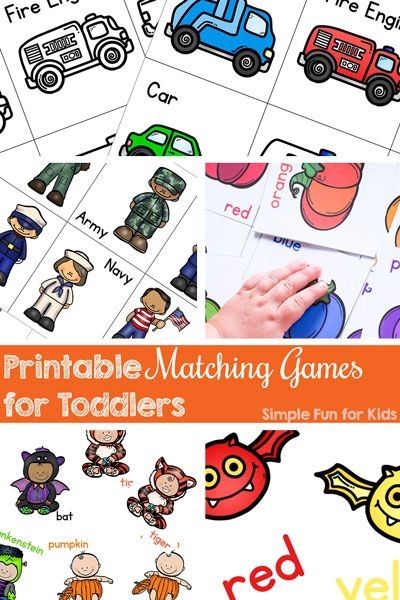 My Toddler Loves Printable Matching Games That Are Extra Simple 