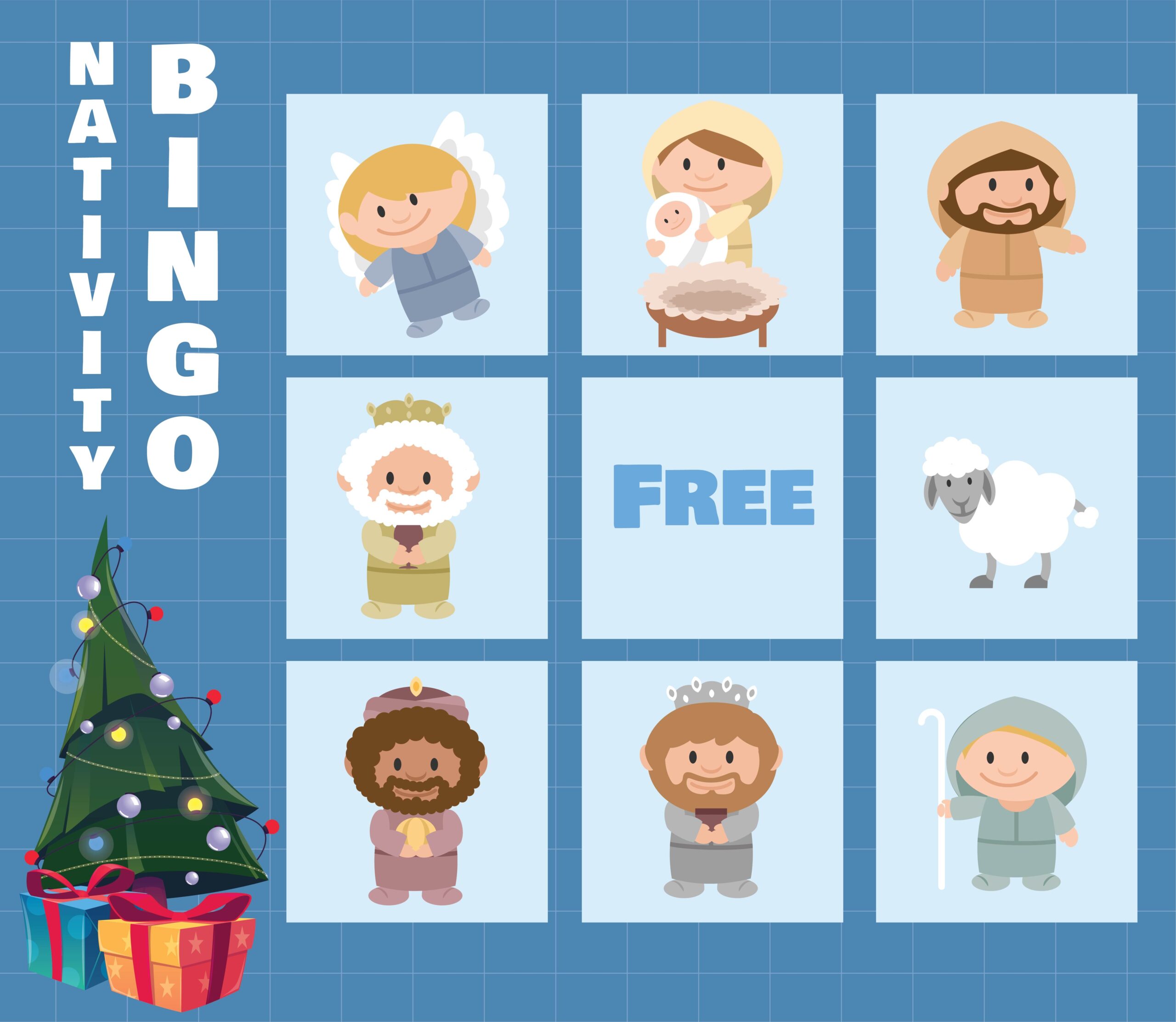 free printable nativity bingo cards