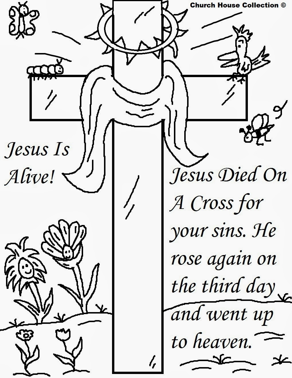 Christian Easter Coloring Pages
