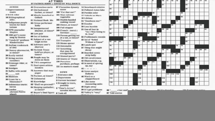 New York Times Sunday Crossword Printable Rtrs online Printable 