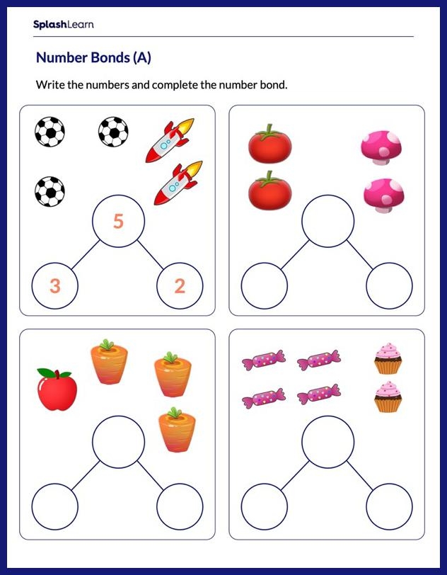 Number Bonds Worksheets Printable Number Bonds Worksheets