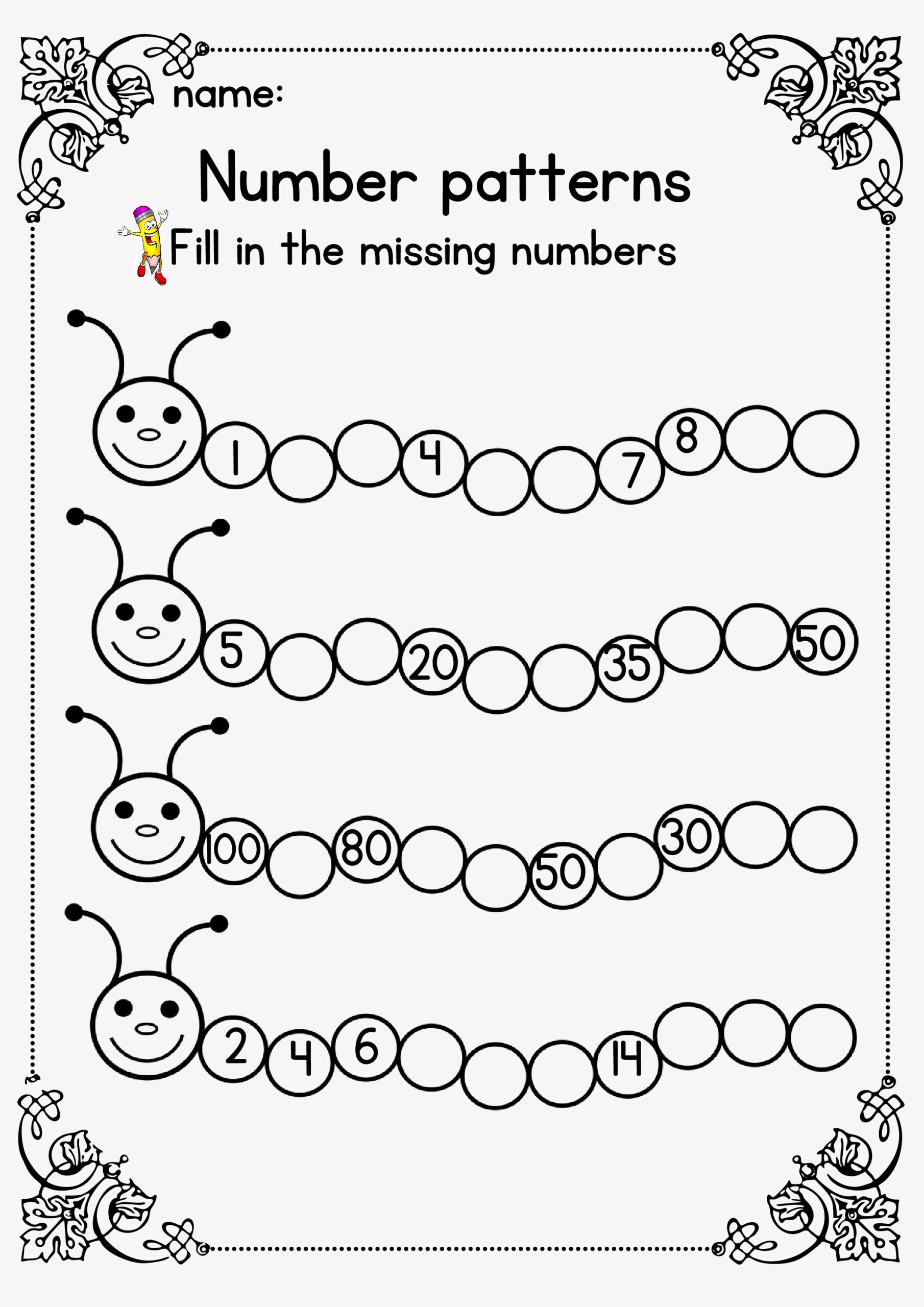pattern worksheet