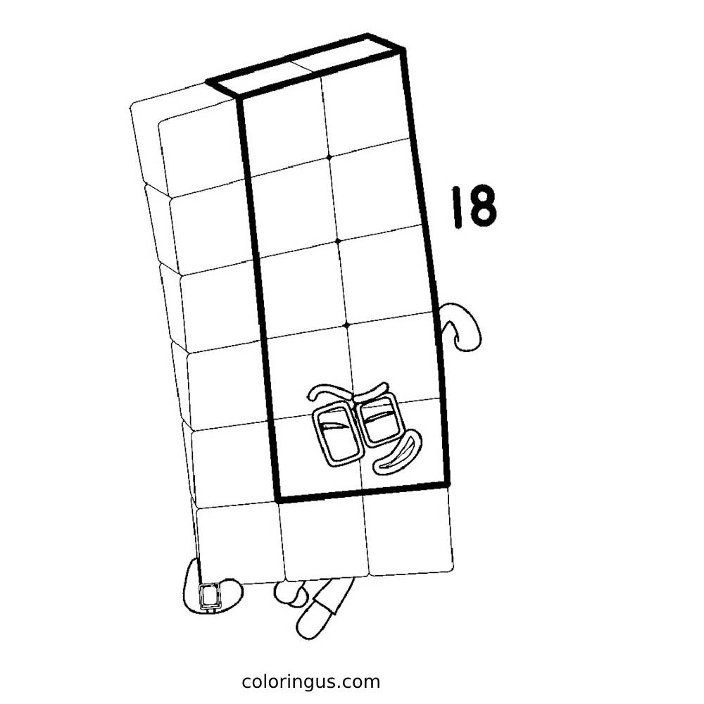 Numberblocks Coloring Pages