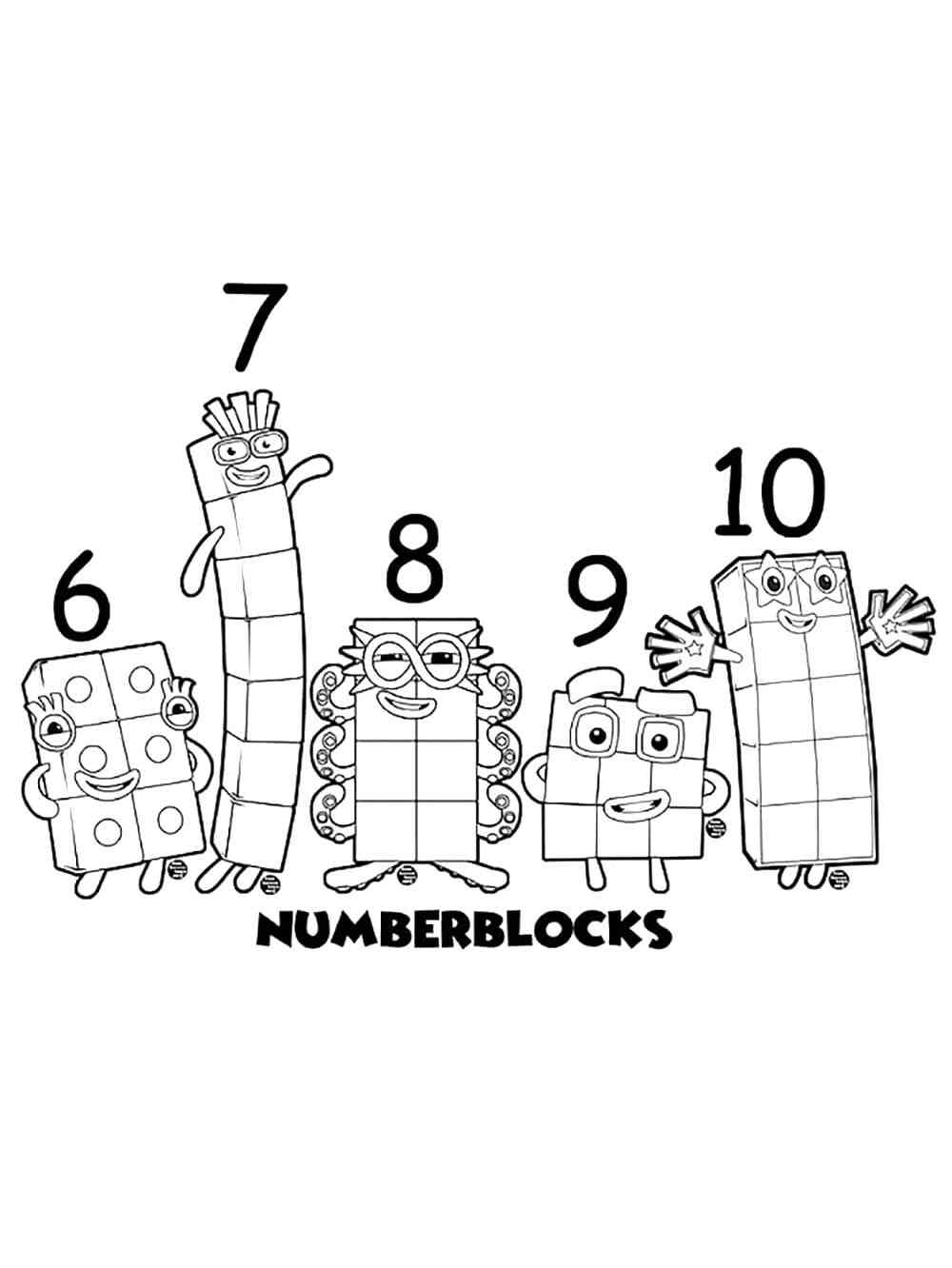 Numberblocks Coloring Pages