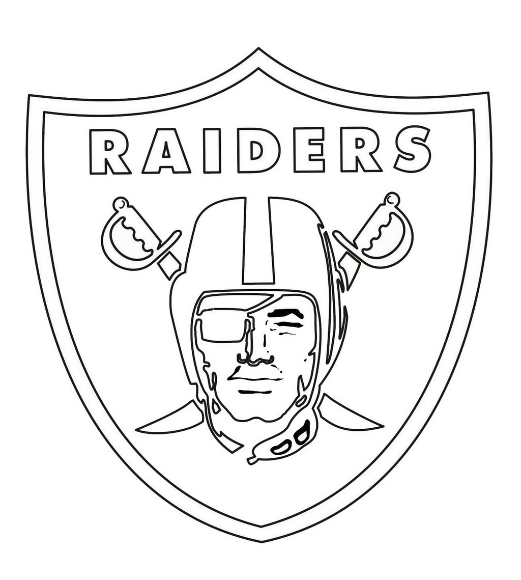 Oakland Raiders From NFL Coloring Sheet Coloring Pages