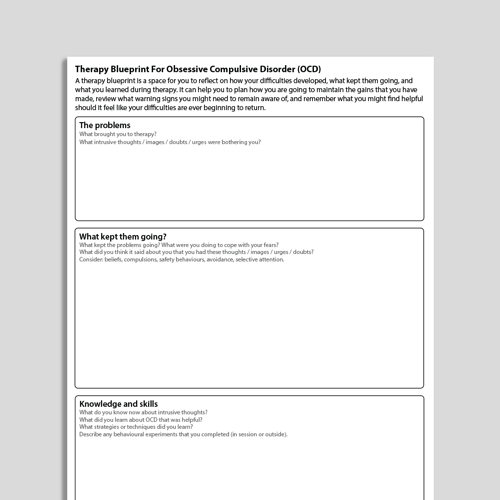 ocd worksheets