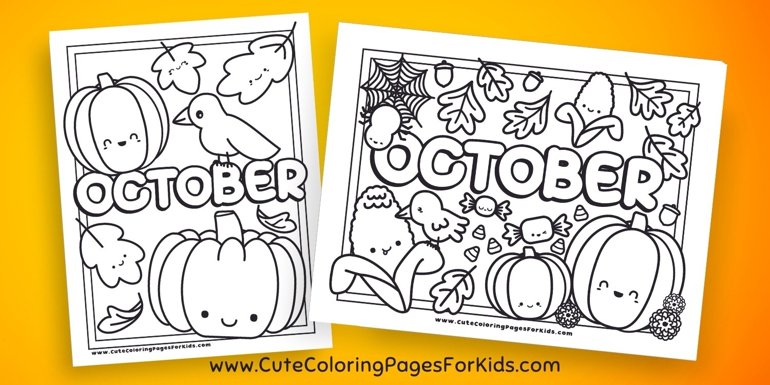 October Coloring Pages