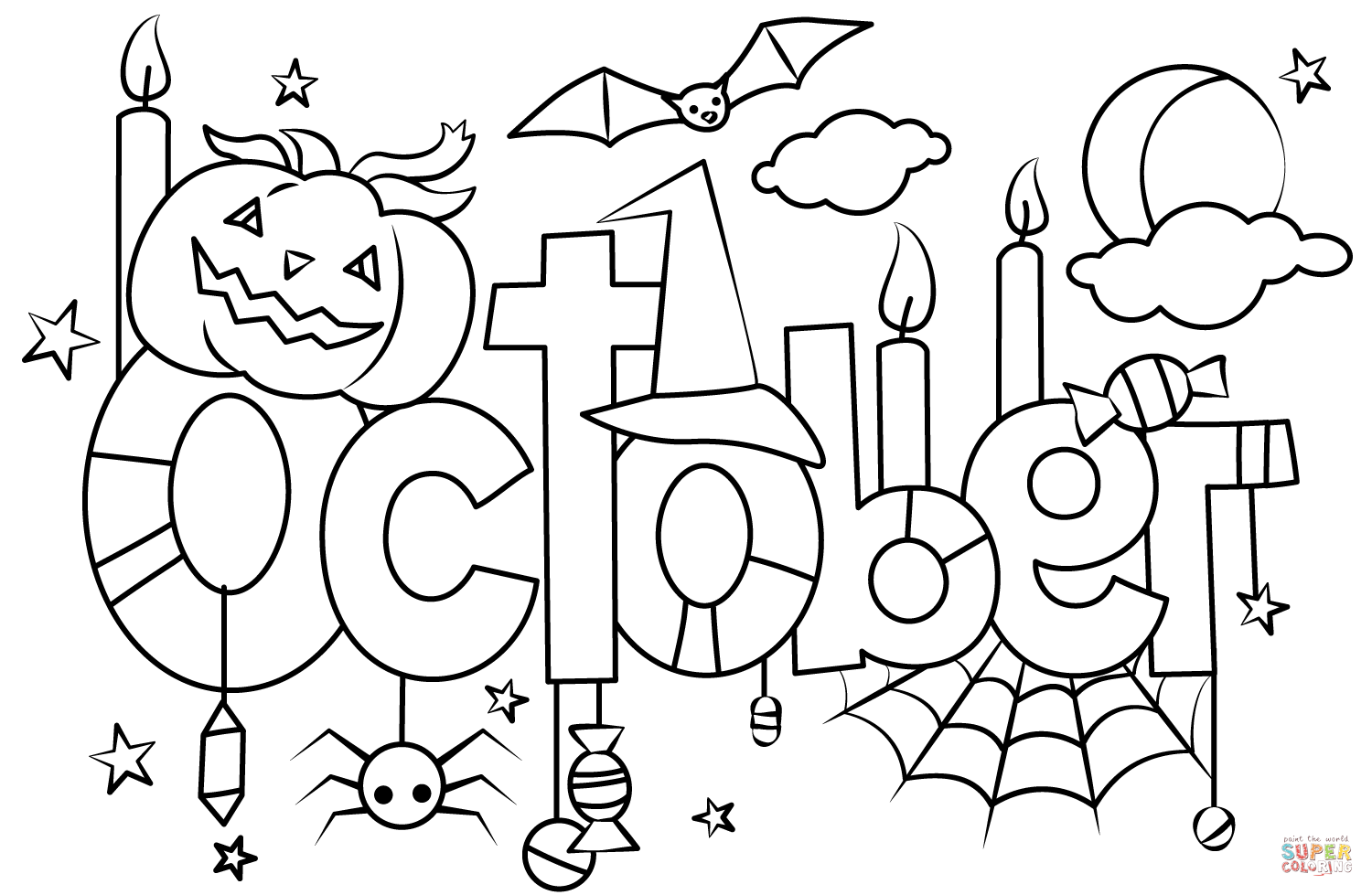 Coloring Pages October