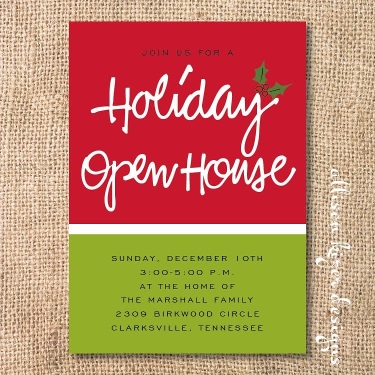 open house invitation template