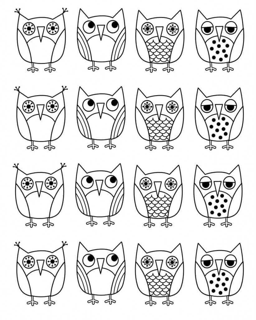 Owl Coloring Page