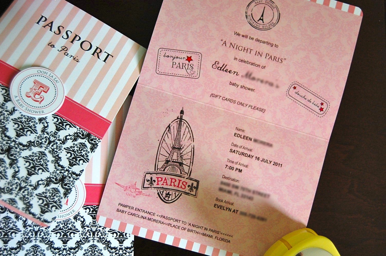 passport invitation template