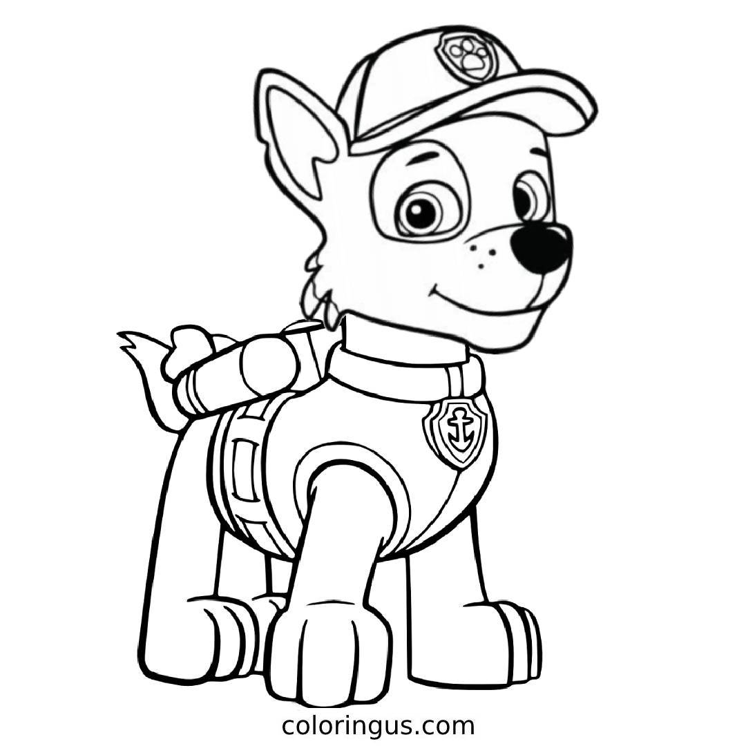 Paw Patrol Coloring Pages Free Printable PDF 