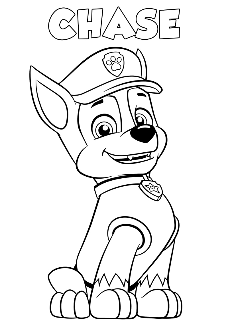 paw patrol free coloring pages printable