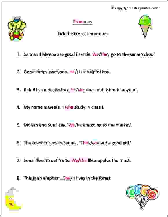 Personal Pronouns Worksheet English ESL Worksheets Pdf Doc 