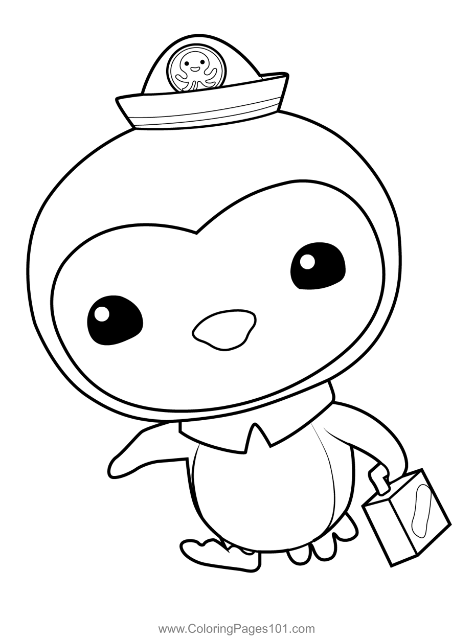 Peso Penguin Octonauts Coloring Page For Kids Free Octonauts 