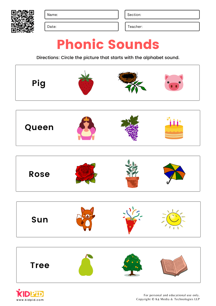Phonic Letter Sounds Worksheets Worksheets For Kindergarten