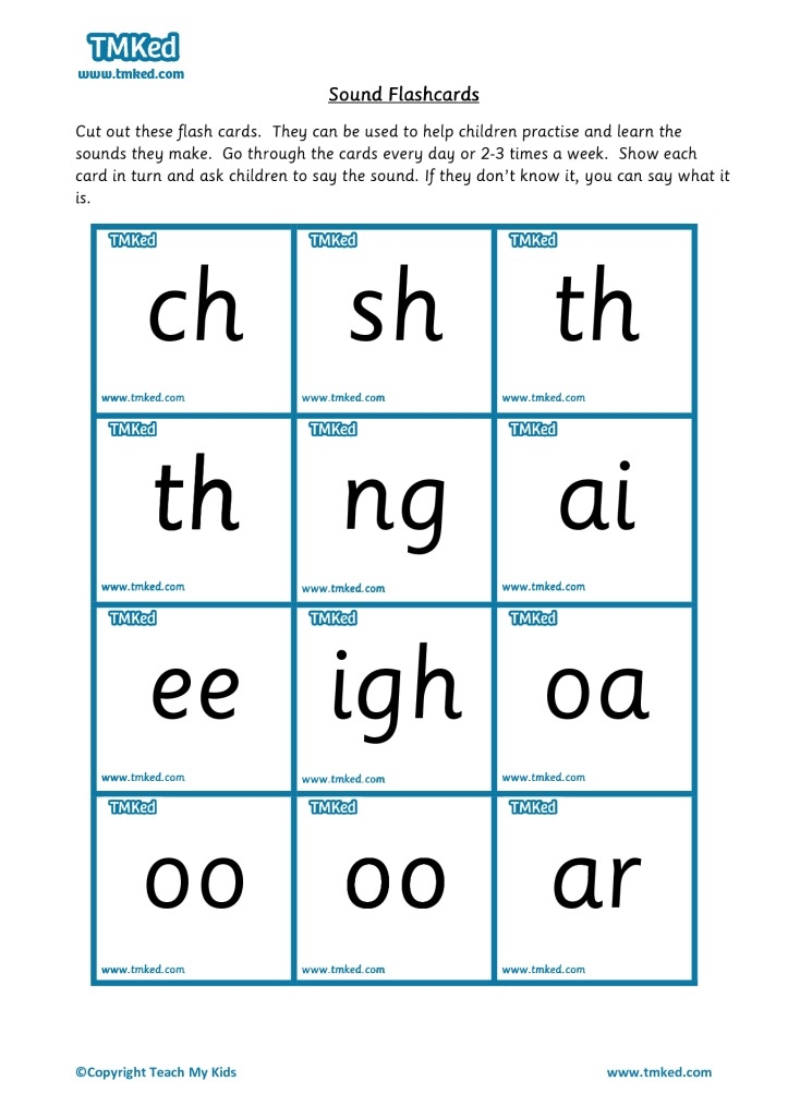Phonics Cards Printable