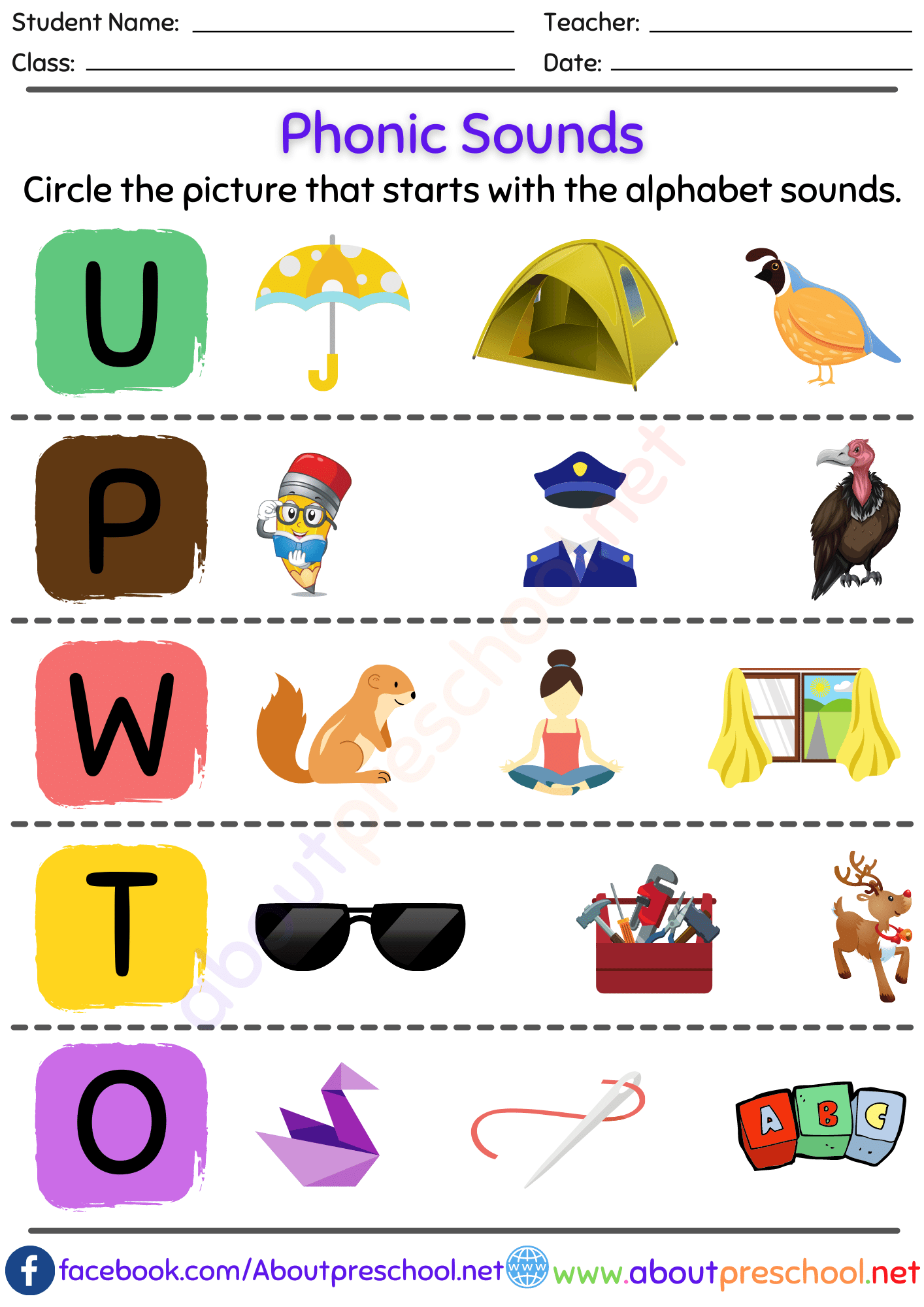 Phonics Worksheets For Kids Learn To Read For K5 Letter Etsy 