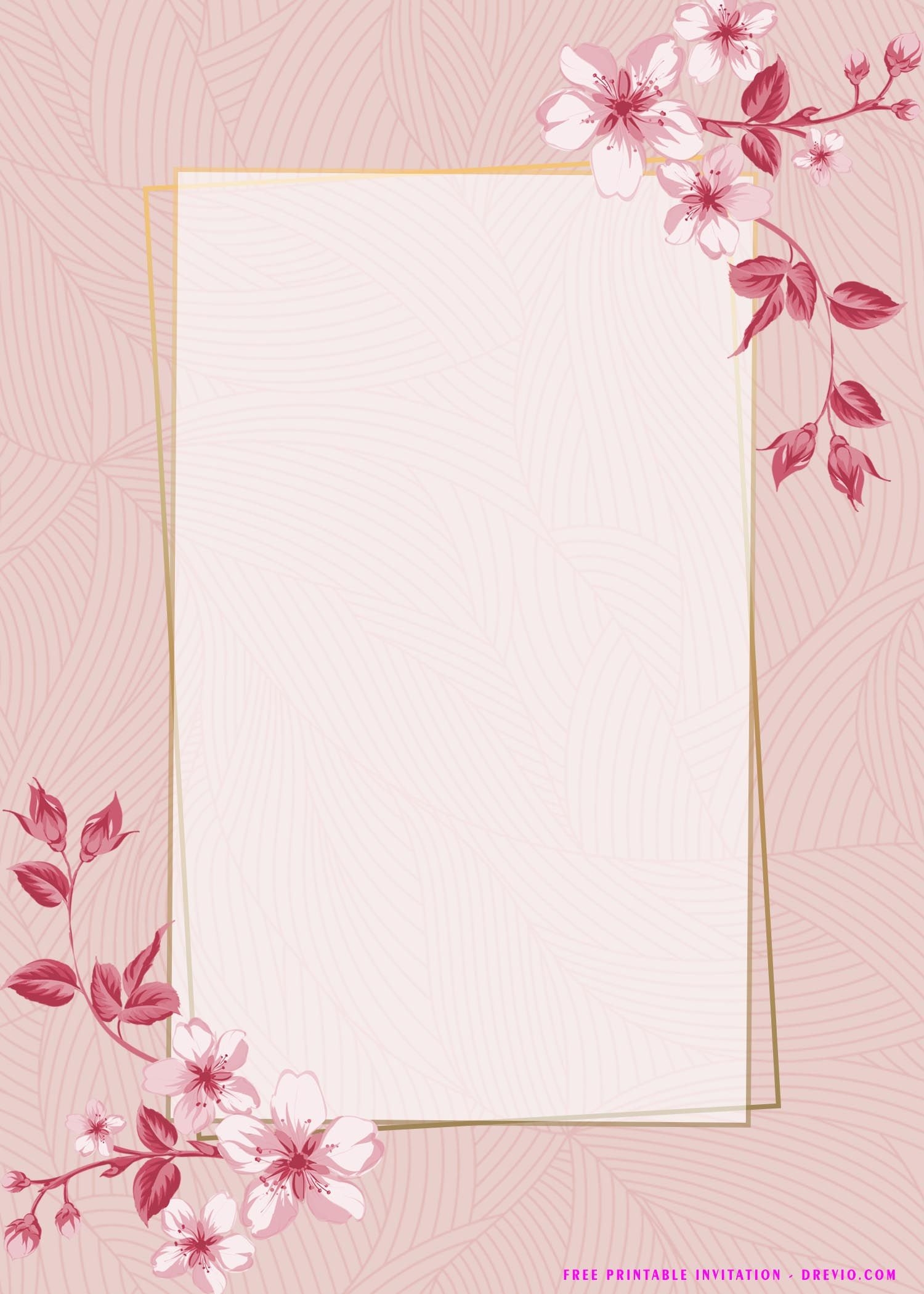 Pink Birthday Invitation Template Printable Word Searches