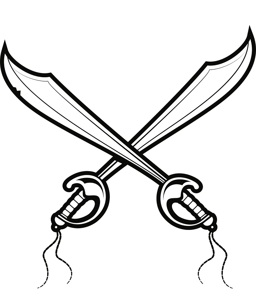 Pirate Swords Coloring Page Free Printable Coloring Pages For Kids