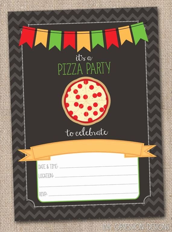 pizza party invitation template