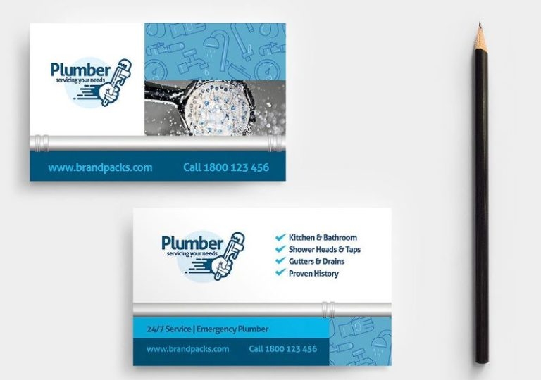 Plumbing Business Cards Design Templates Texty Cafe