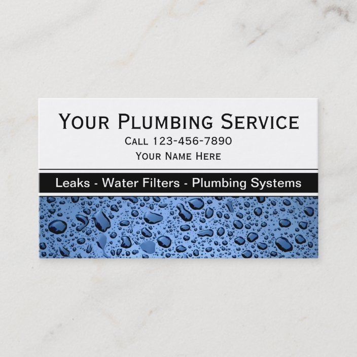 Plumbing Business Cards Zazzle