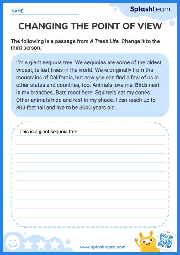 Point Of View Worksheets EdHelper Worksheets Library
