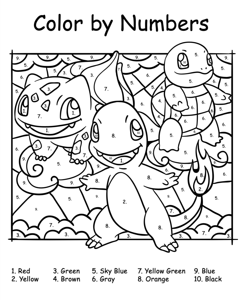pokemon worksheets
