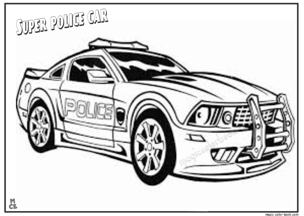 Police Car Coloring Pages To Print Coloring Home