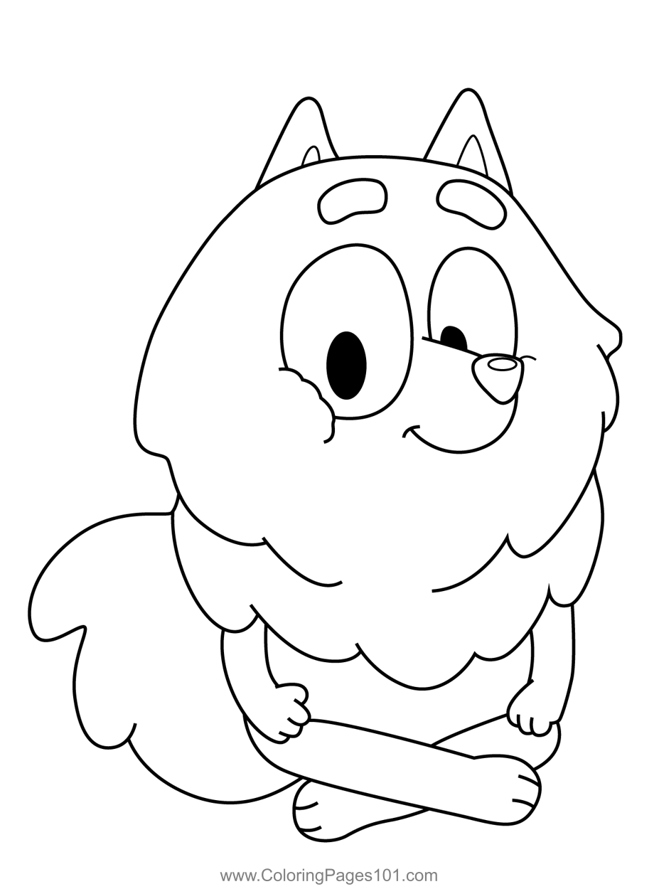 Pom Pom 39 s Mom Bluey Coloring Page For Kids Free Bluey Printable 
