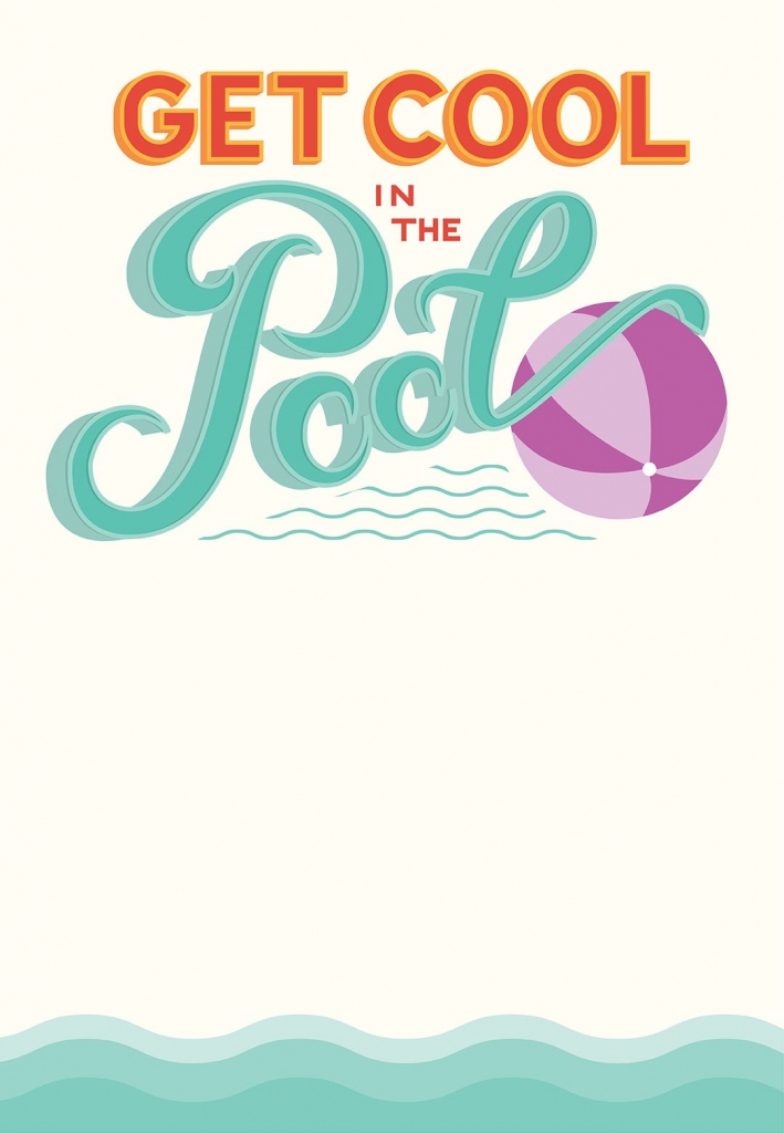 Pool Party Free Printable Party Invitation Template Greetings 