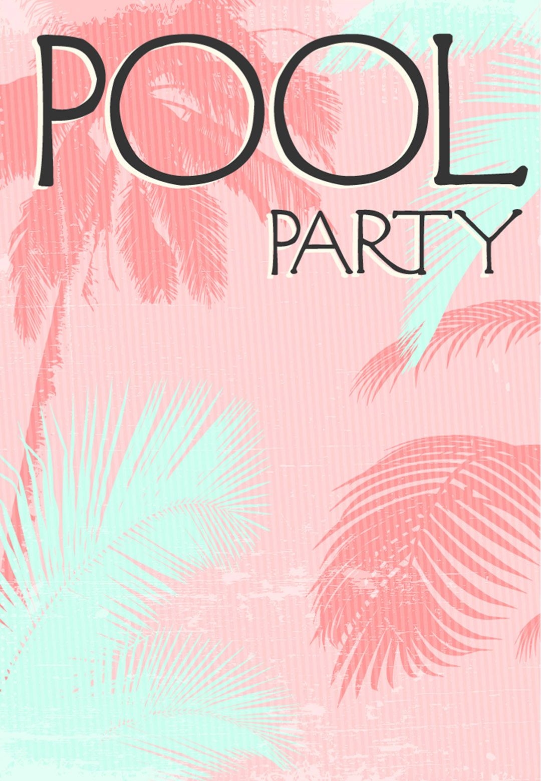 pool party invite template