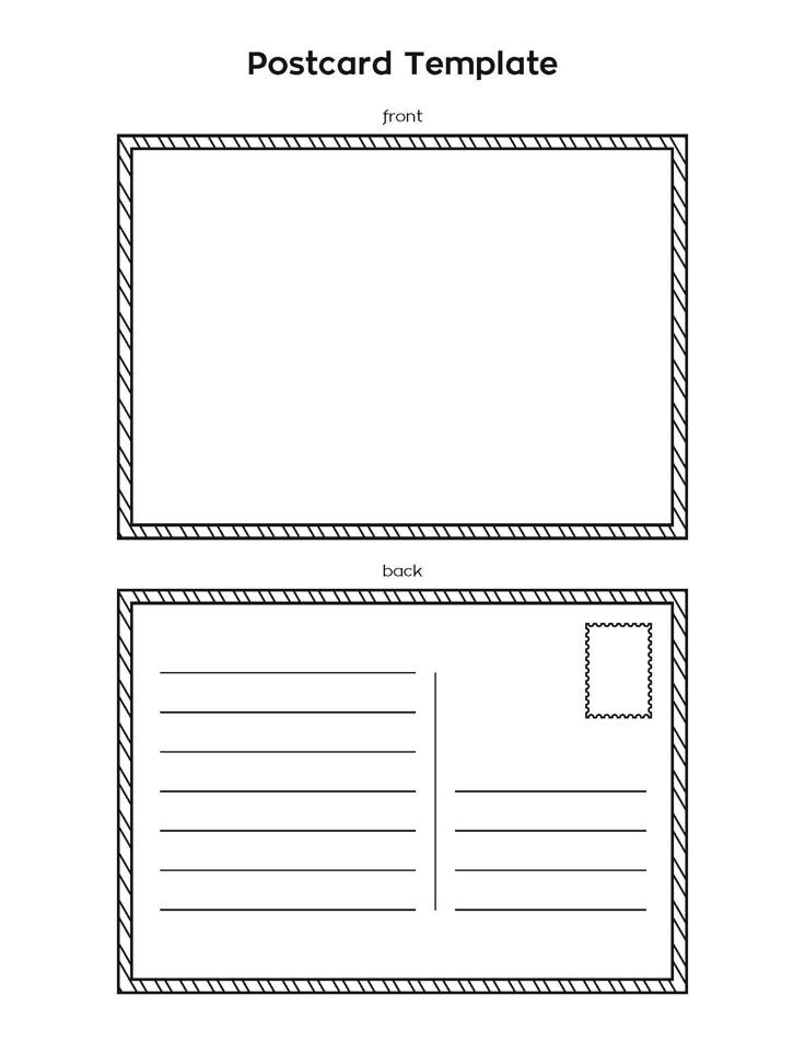 Postcard Template Postcard Template Postcard Template Free Postcard
